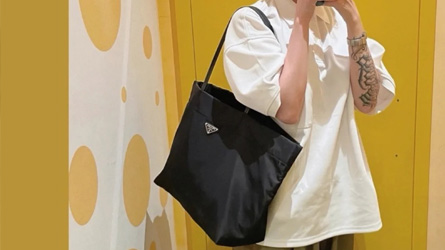 Prada - bBlack Nylon tote, $ 134